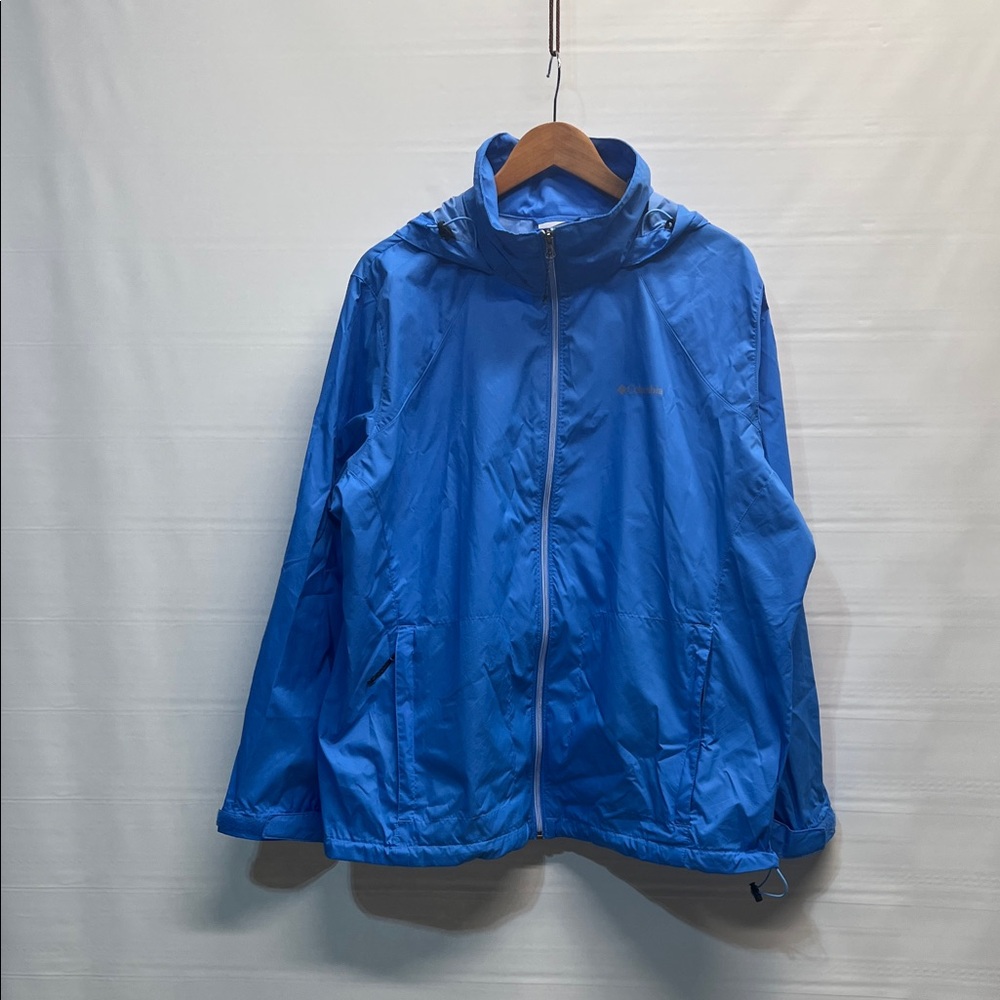 Columbia women’s 2X switchback waterproof jacket Harbor blue